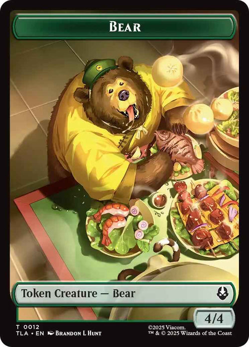 Bear // Food (0020) Double-Sided Token [TLA - 12 // 20]