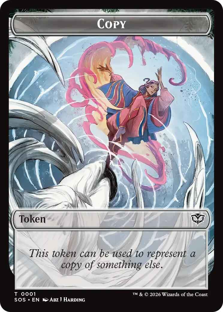 Copy // Spirit (0010) Double-Sided Token [SOS - 1 // 10]